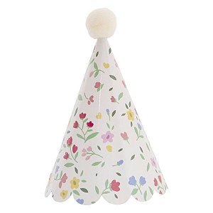 Chapéu de festa floral vintage (5 unidades)