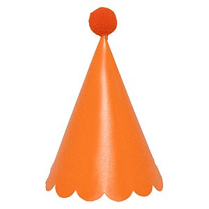 Chapéu de festa laranja eletríco (5 unidades)