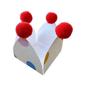 Forminha para doces com pompom confete (20 unidades)