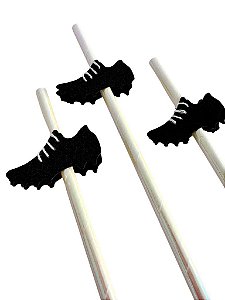 Canudo chuteira com cadarço (10 unidades)
