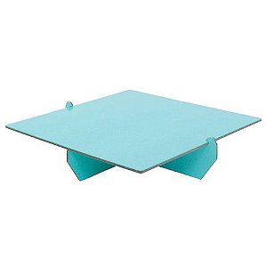 Bandeja quadrada verde água