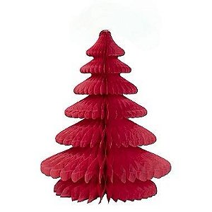 Árvore de natal vermelha G - 48cm (1 un)