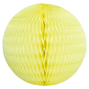 Globo de papel de seda amarelo claro 21 cm