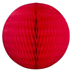 Globo papel de seda vermelho 34cm