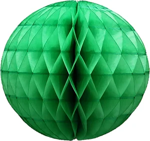 Globo de papel de seda verde bandeira 34cm