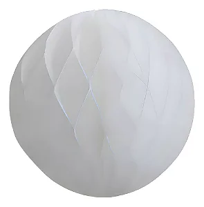 Globo de papel de seda branco 34cm