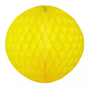 Globo de papel de seda amarelo claro 34cm