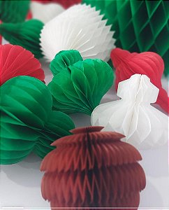 Kit pingentes natalinos papel de seda (6un)