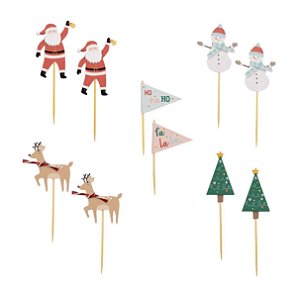 Toppers para doces natal (10un)