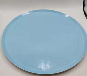 Prato de papel azul claro (08 und)