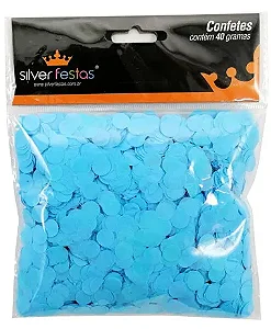 Confete redondo azul claro (40 gr)