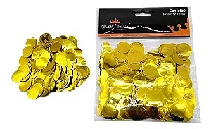 Confete redondo dourado (40 gr)
