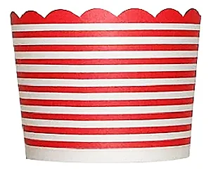 Forma de cupcake vermelho listrado (20 unidades)