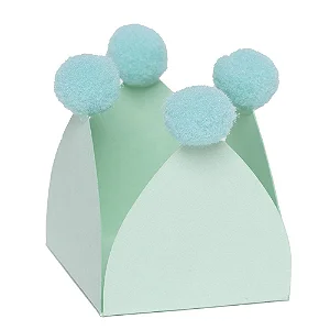Forminha para doces com pompom Verde claro (20 und)