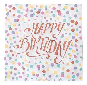 Guardanapo de papel happy birthday candy (20 und)