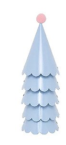 Chapéu de festa azul céu e rosa (5 unidades)