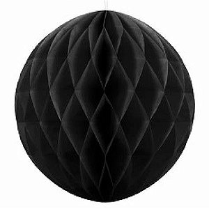 Globo de papel de seda preto 21 cm