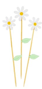 Topo de bolo margaridas (1 und)