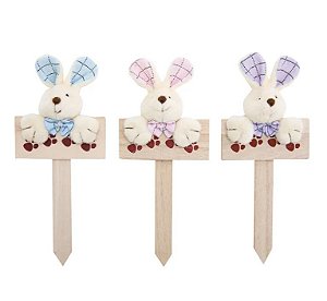 Plaquinha pegadas coelhos (1un)