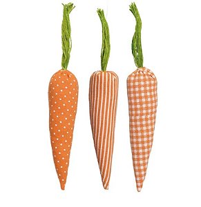 Trio de cenouras tecido (3un)