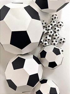 Bola de futebol 3D grande (1 unidade)