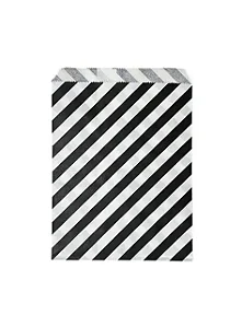 Saquinho de papel preto obliquo (12 und)
