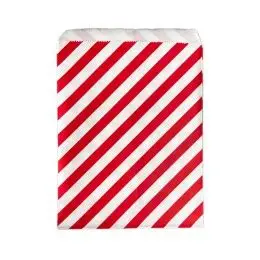 Saquinho de papel vermelho obliquo (12 und)