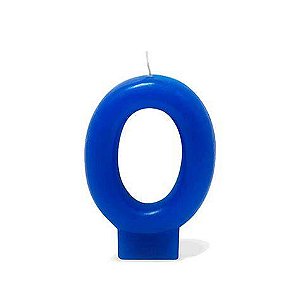 vela numeral azul (1 und)