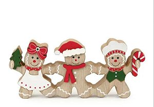 Boneco decorativo natal gingerbread confeiteiro (1 und)
