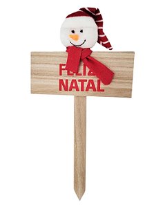 Placa feliz natal decorativo (1 und)