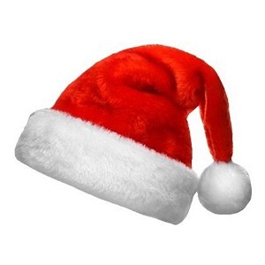 Gorro de papai noel natal vermelho ( 1 und)