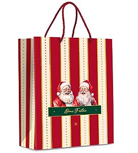 Sacola charm especial natal ouro