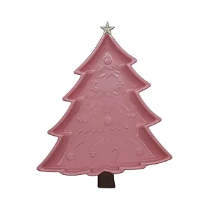 Bandeja pinheiro natal rose (1und)