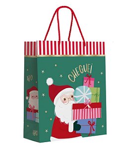 Sacola papai noel de natal G (1 und)