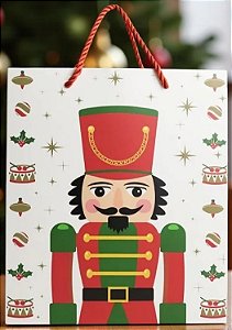 Sacola de papel quebra nozes de natal P ( 1 und)