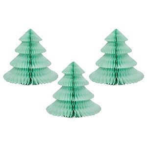 Árvore de natal P verde menta (3 und)
