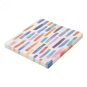 Guardanapo de papel pinceladas coloridas (20 und)