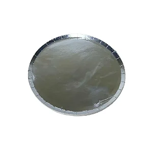 Prato de papel prata liso (8 und)