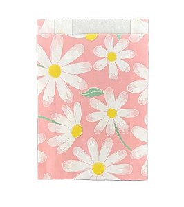Saquinho de papel margarida rosa (20 und)