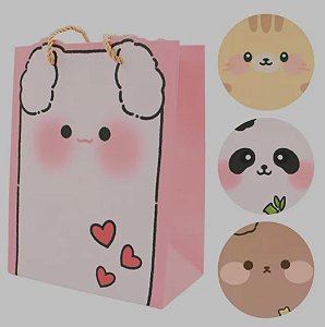 Sacola de presente animal sortidos P (1 und)