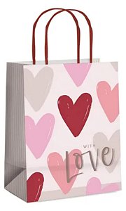 Sacola de presente coração (1 und)