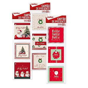Tags cartão sortido natal (3 und)