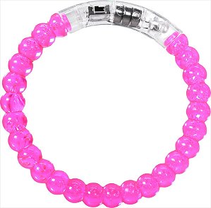 Pulseira neon led acrílica roxo (1und)