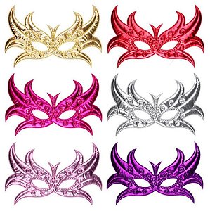 Mascara colorido de carnaval sortido (1und)