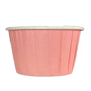 Forma de cupcake rosa clara lisa (20 unidades)