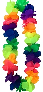 Colar havaiano colorido