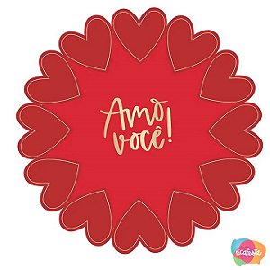 Sousplat romântico jogo americano (04und)