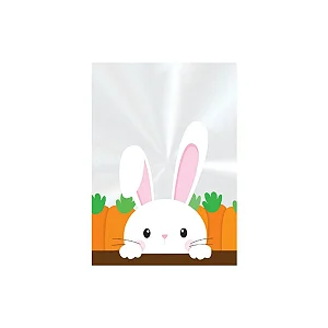 Saco poli coelho adoleta páscoa (1und)