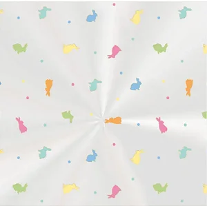 Kit saco poli coelhinhos colorido páscoa (1und)