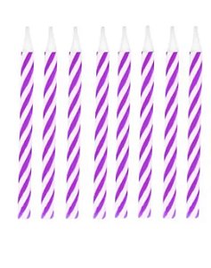 Vela espiral lilas (16und)